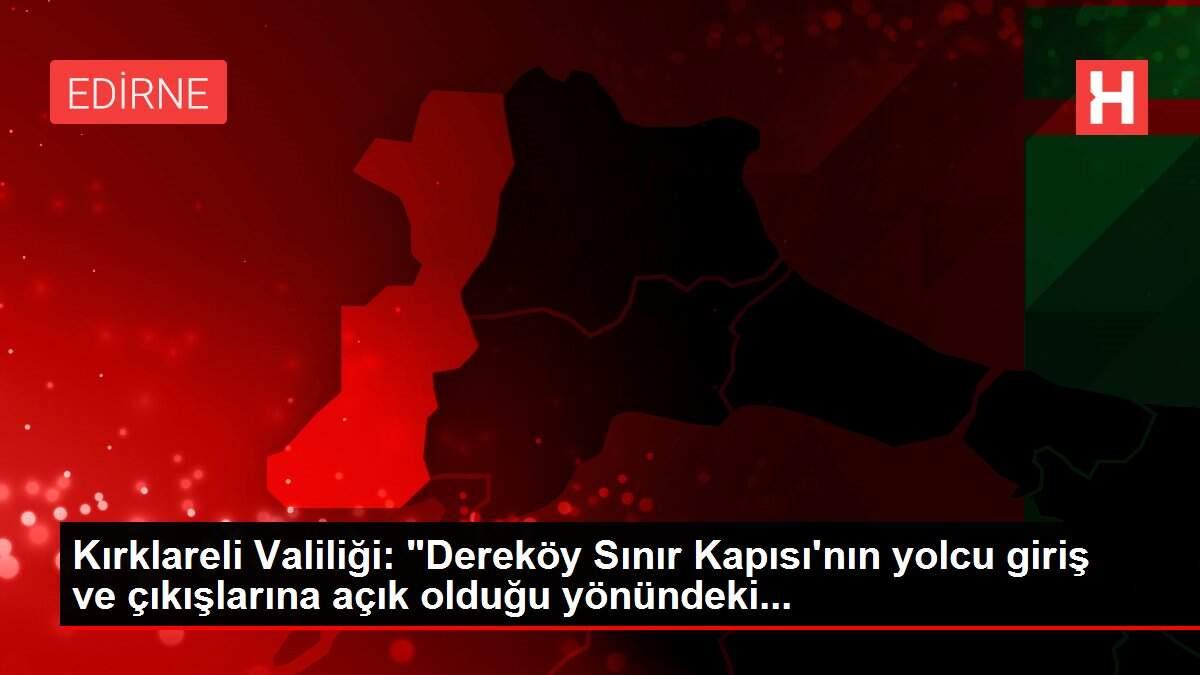 Kırklareli Valiliği: