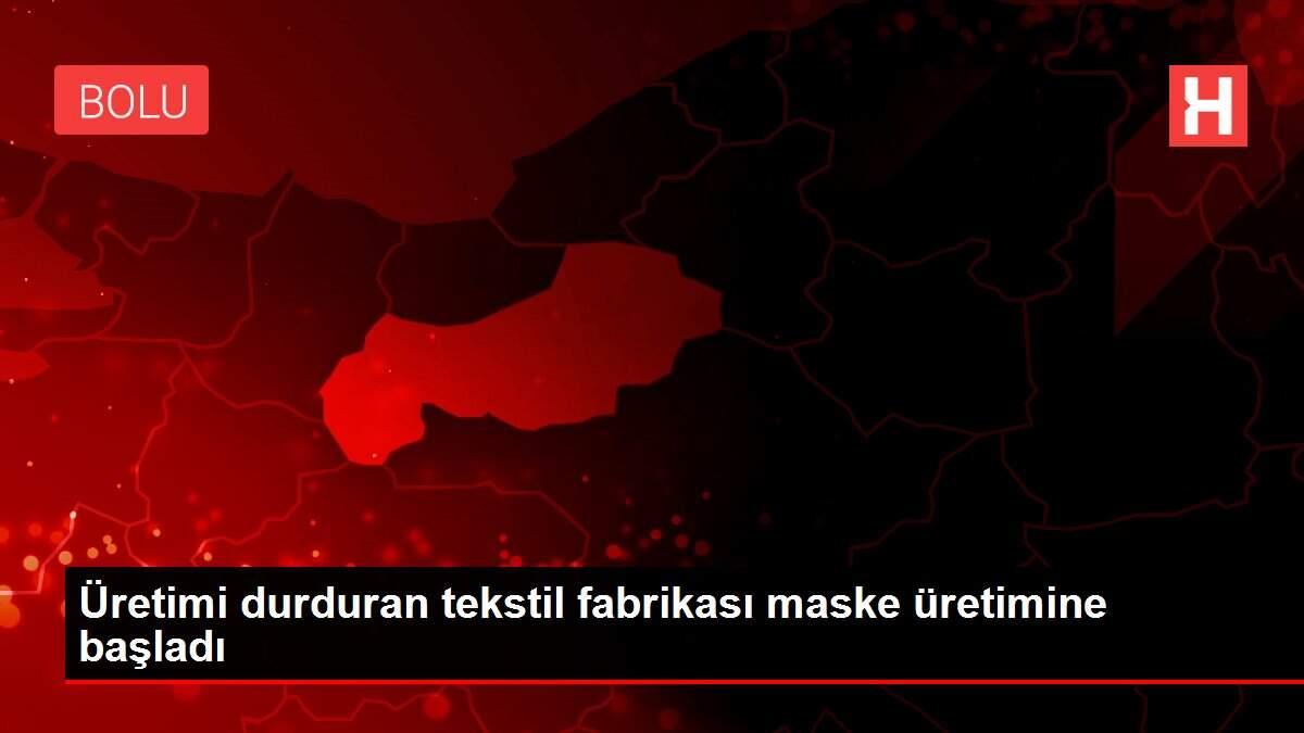 Üretimi durduran tekstil fabrikası maske üretimine başladı