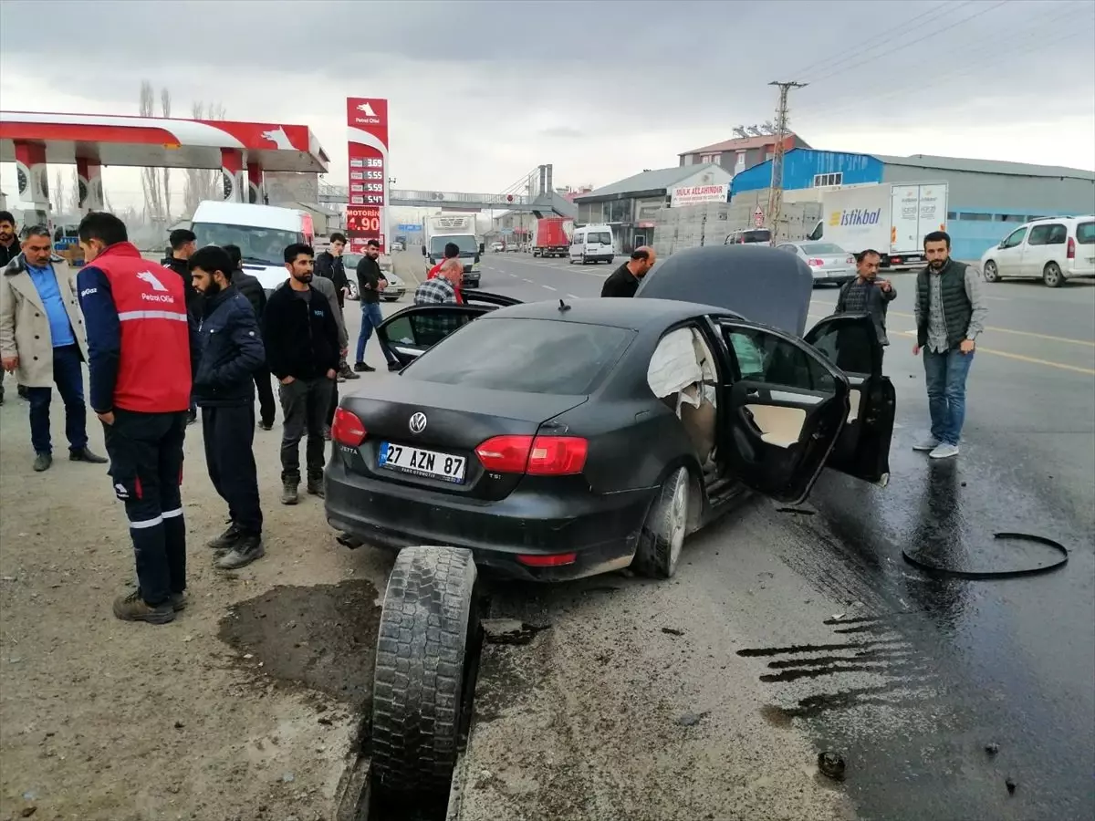 Ağrı'da trafik kazasında bir kişi yaralandı