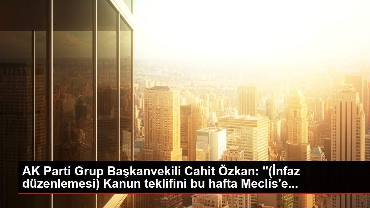 AK Parti Grup Başkanvekili Cahit Özkan: AK Parti Grup Başkanvekili Cahit Özkan: