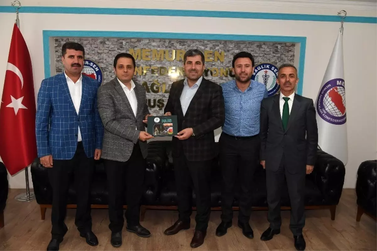 Başkan Asya'dan Sağlık Sen'e teşekkür ziyareti