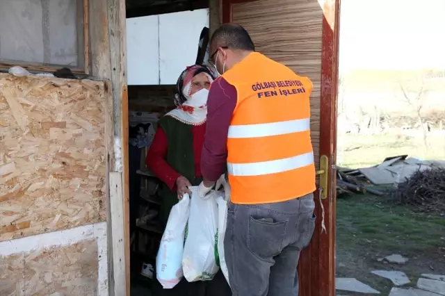 Çubuk ve Gölbaşı'nda 65 yaş ve üstü vatandaşların ihtiyaçları karşılanıyor