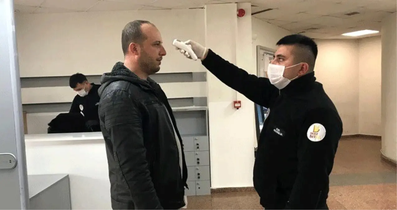 Düzce Belediyesinde ateş ölçerli önlem