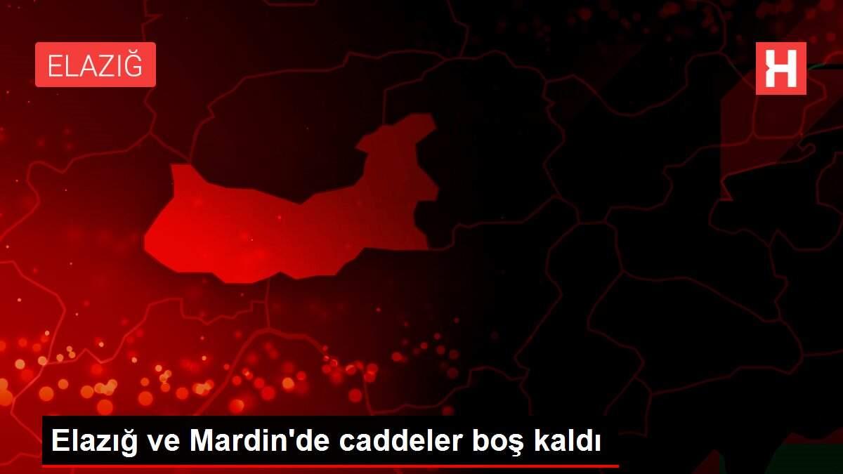 Elazığ ve Mardin'de caddeler boş kaldı