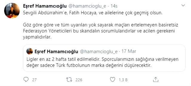 Galatasaray Divan Kurulu Başkanı Eşref Hamamcıoğlu: Basiretsiz federasyon bu skandalın sorumlusudur
