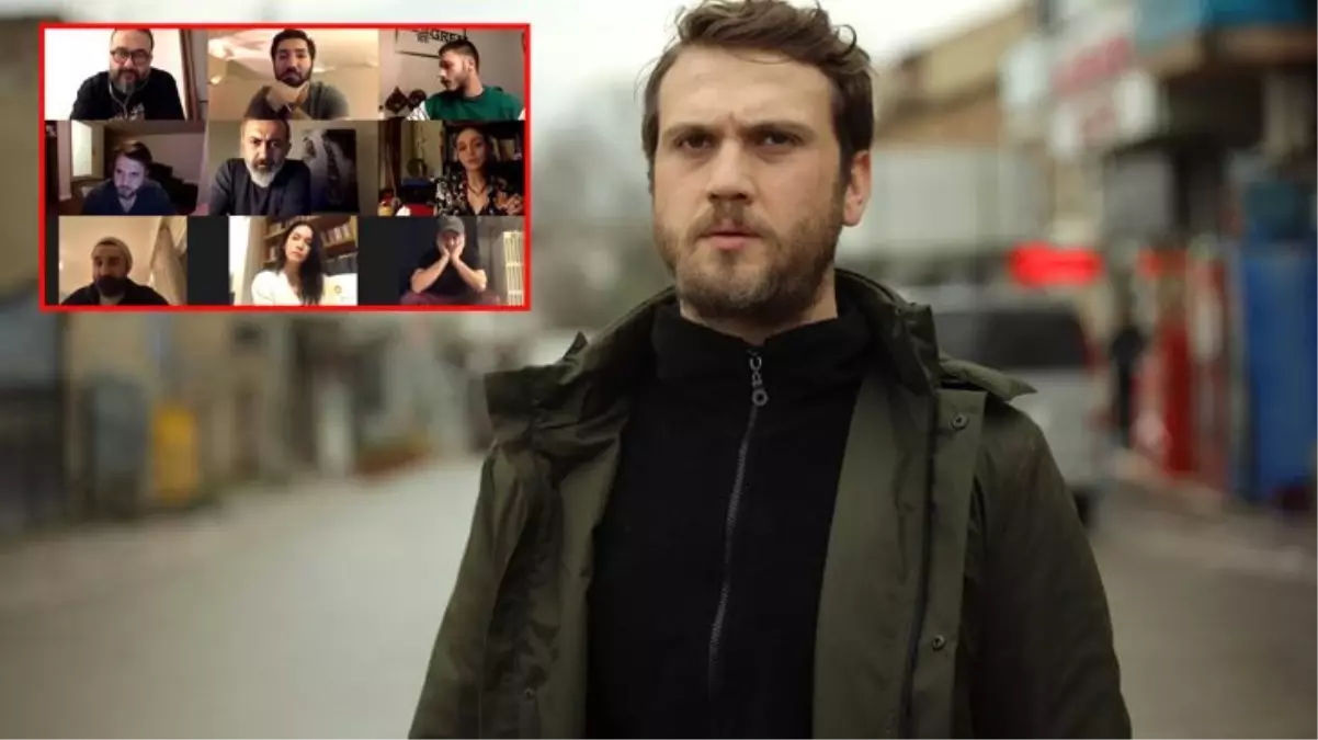 Salgın nedeniyle çekimleri iptal olan Çukur’un oyuncuları evlerinden canlı yayın yaptı