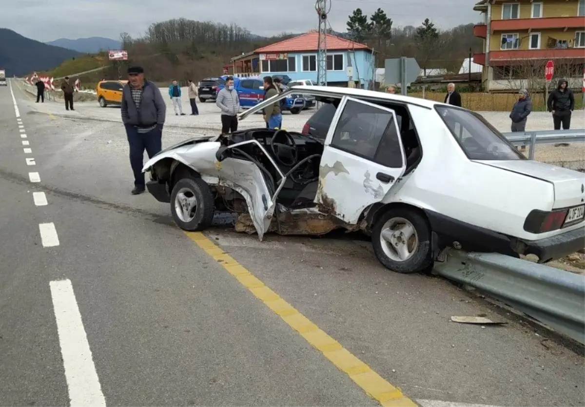Bartın'da trafik kazası: 1 yaralı