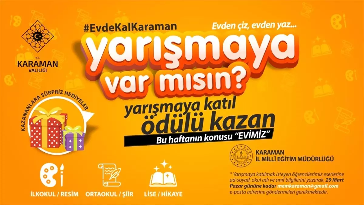 Evde Kal Karaman Isimli Odullu Yarisma Basladi Haberler