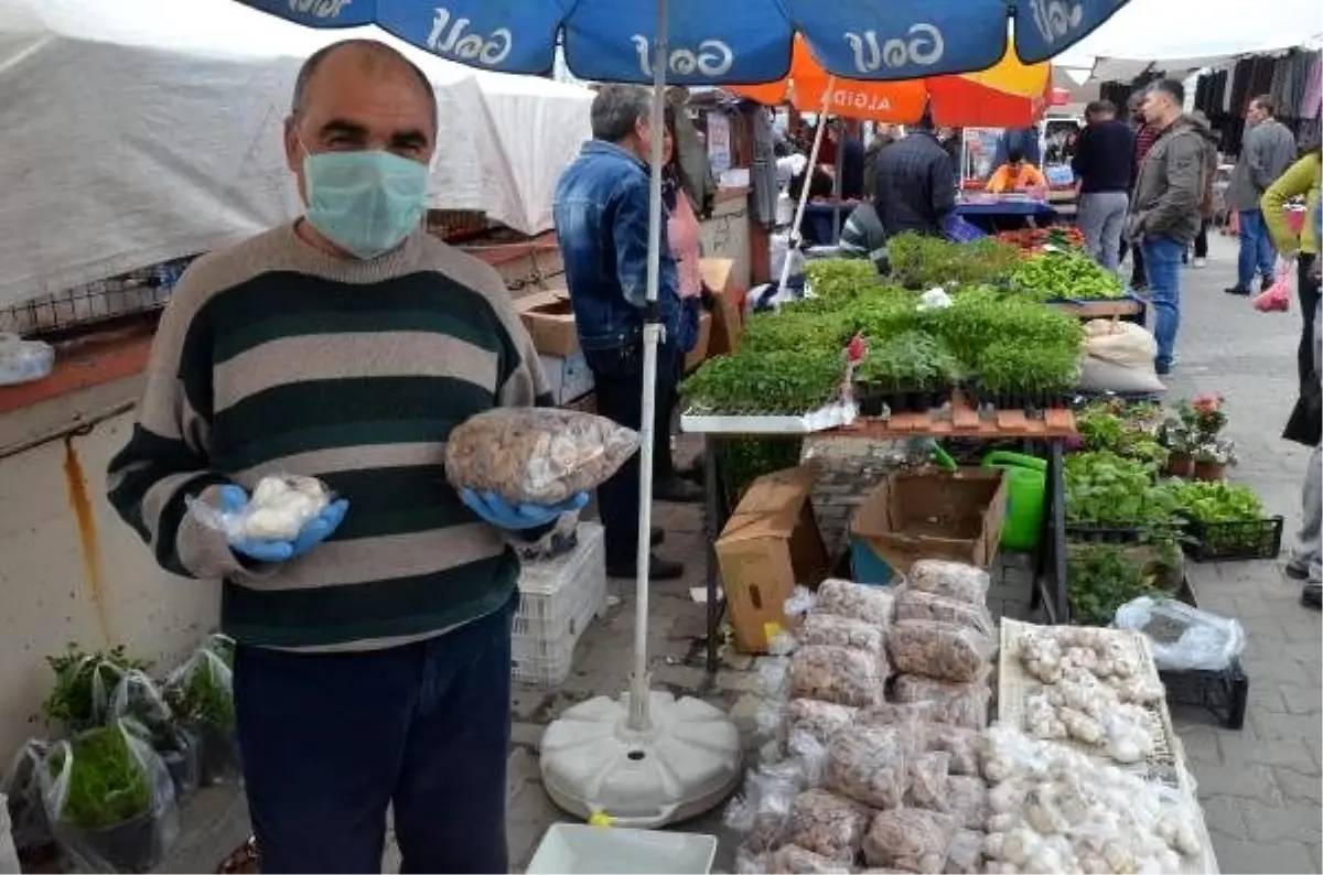 Nazilli'de pazarlarda sebze ve meyveler poşete girdi