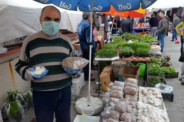 Nazilli'de pazarlarda sebze ve meyveler poşete girdi