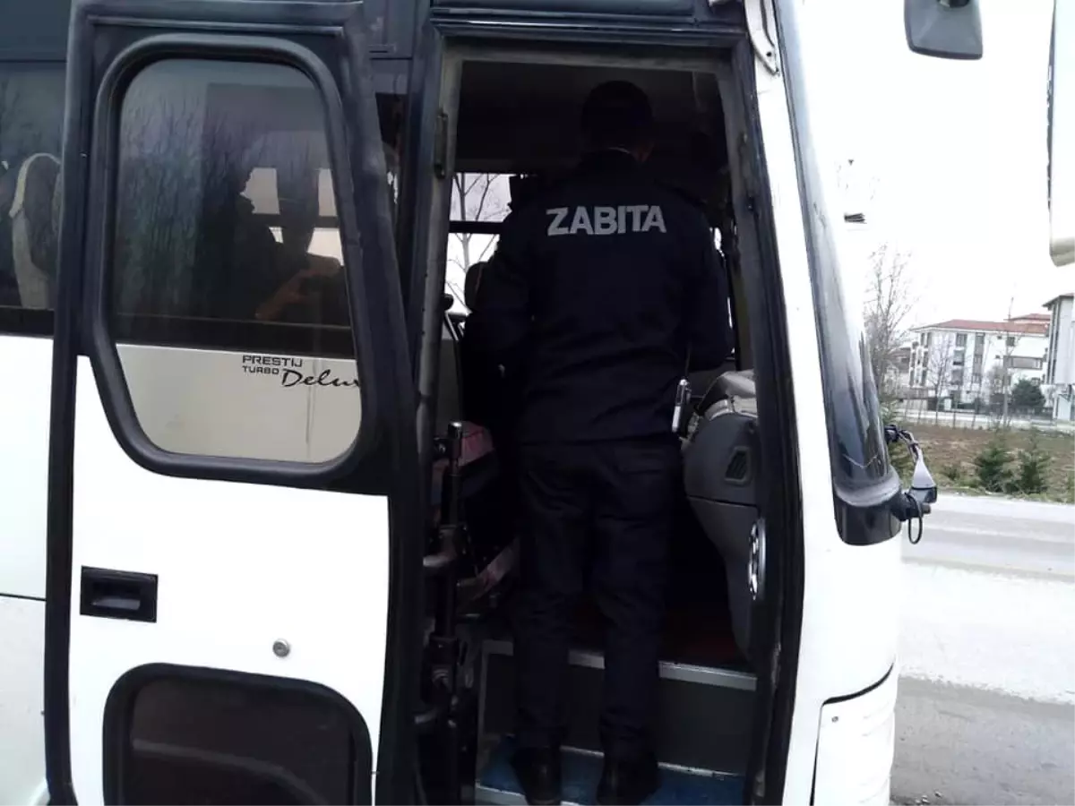 Otobüslerde korona virüs denetimi