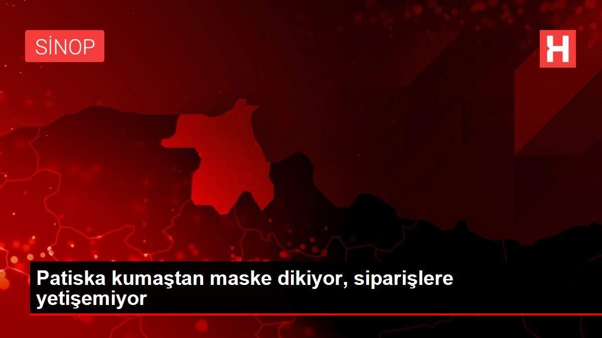 Patiska kumaştan maske dikiyor, siparişlere yetişemiyor