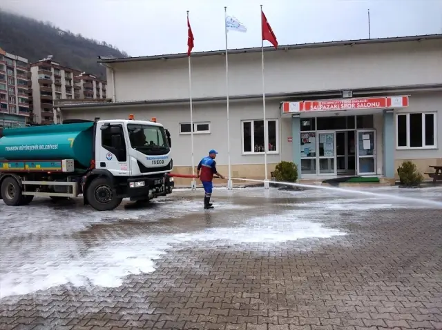 Trabzon, Ordu ve Rize'de koronavirüsle mücadele çalışmaları Trabzon, Ordu ve Rize'de koronavirüsle mücadele çalışmaları