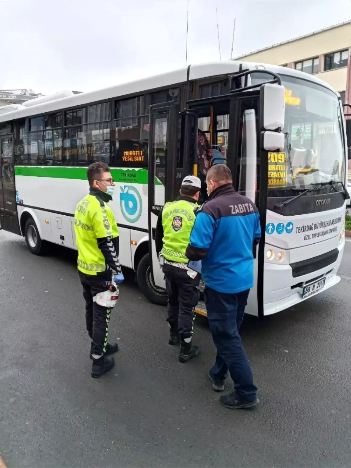 Yolcu otobüslerinde korona virüs teftişi
