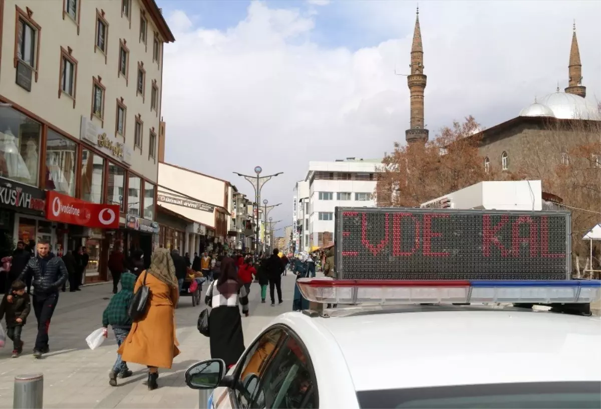 Ağrı İl Emniyet Müdürlüğünden korona virüse yönelik bilgilendirme çalışmaları