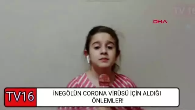 Haber spikeri olmak isteyen küçük kız, amatör haber videolarında 'Evde Kal' çağrısı yaptı