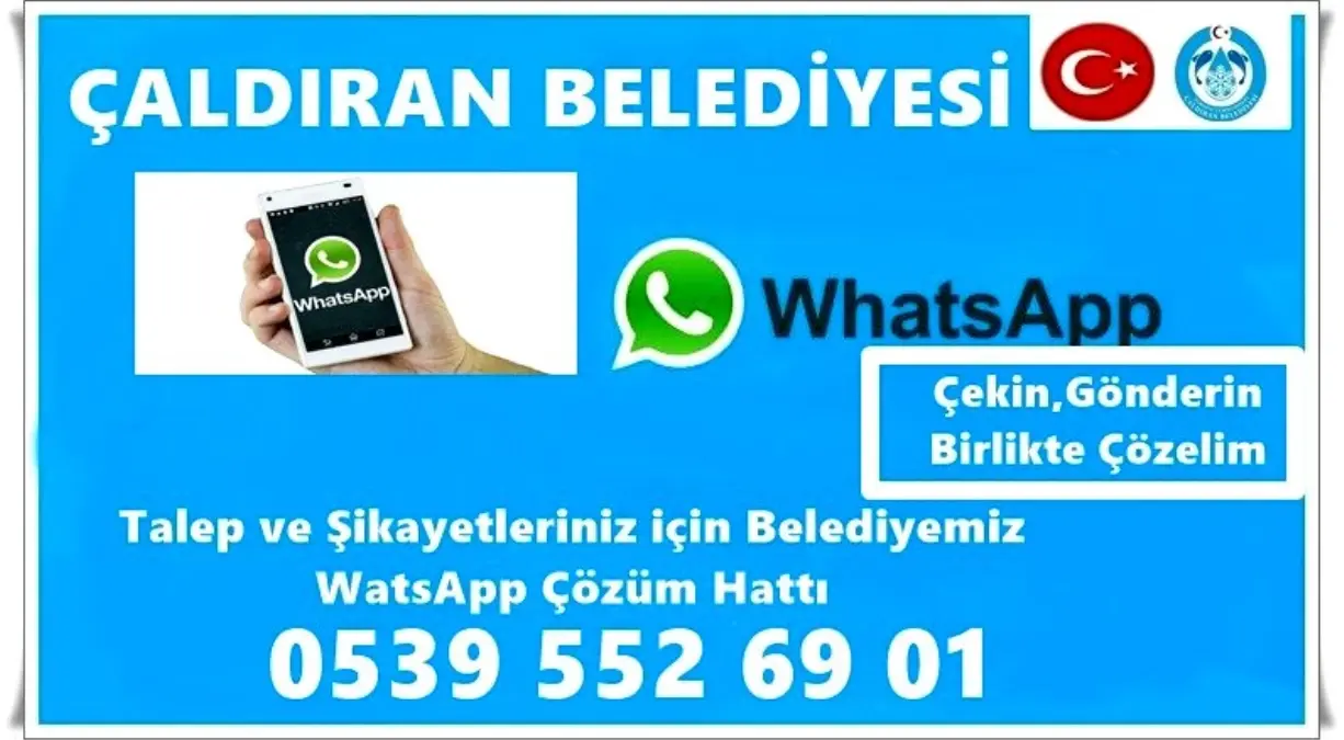 Çaldıran Belediyesinden korona virüsü salgınına karşı 'WhatsApp' hattı kuruldu