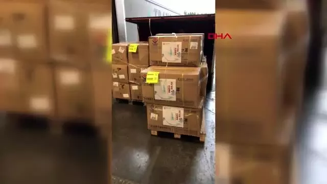 ÇİN'DEN 44 KOLİ MEDİKAL DESTEK