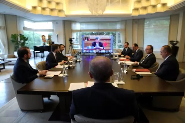 Cumhurbaşkanı Erdoğan G20 Zirvesine video konferansla katıldı Cumhurbaşkanı Erdoğan G20 Zirvesine video konferansla katıldı