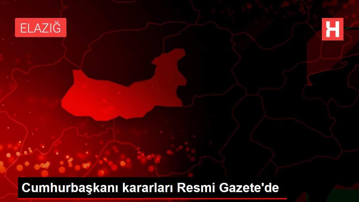 Cumhurbaşkanı kararları Resmi Gazete'de