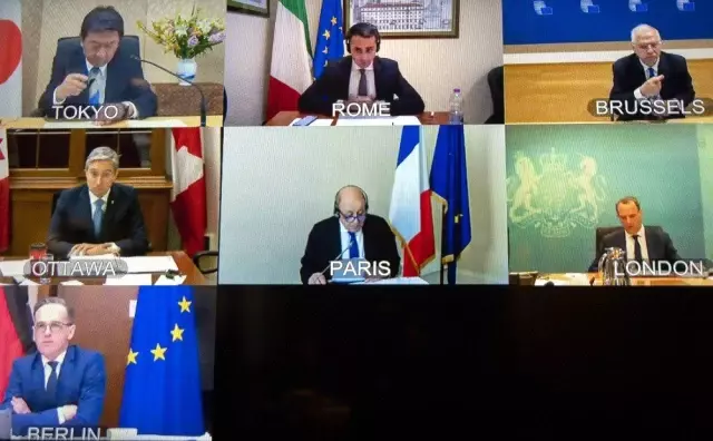 G-7 Dışişleri Bakanları Toplantısında koronaya karşı iş birliği vurgusu G-7 Dışişleri Bakanları Toplantısında koronaya karşı iş birliği vurgusu