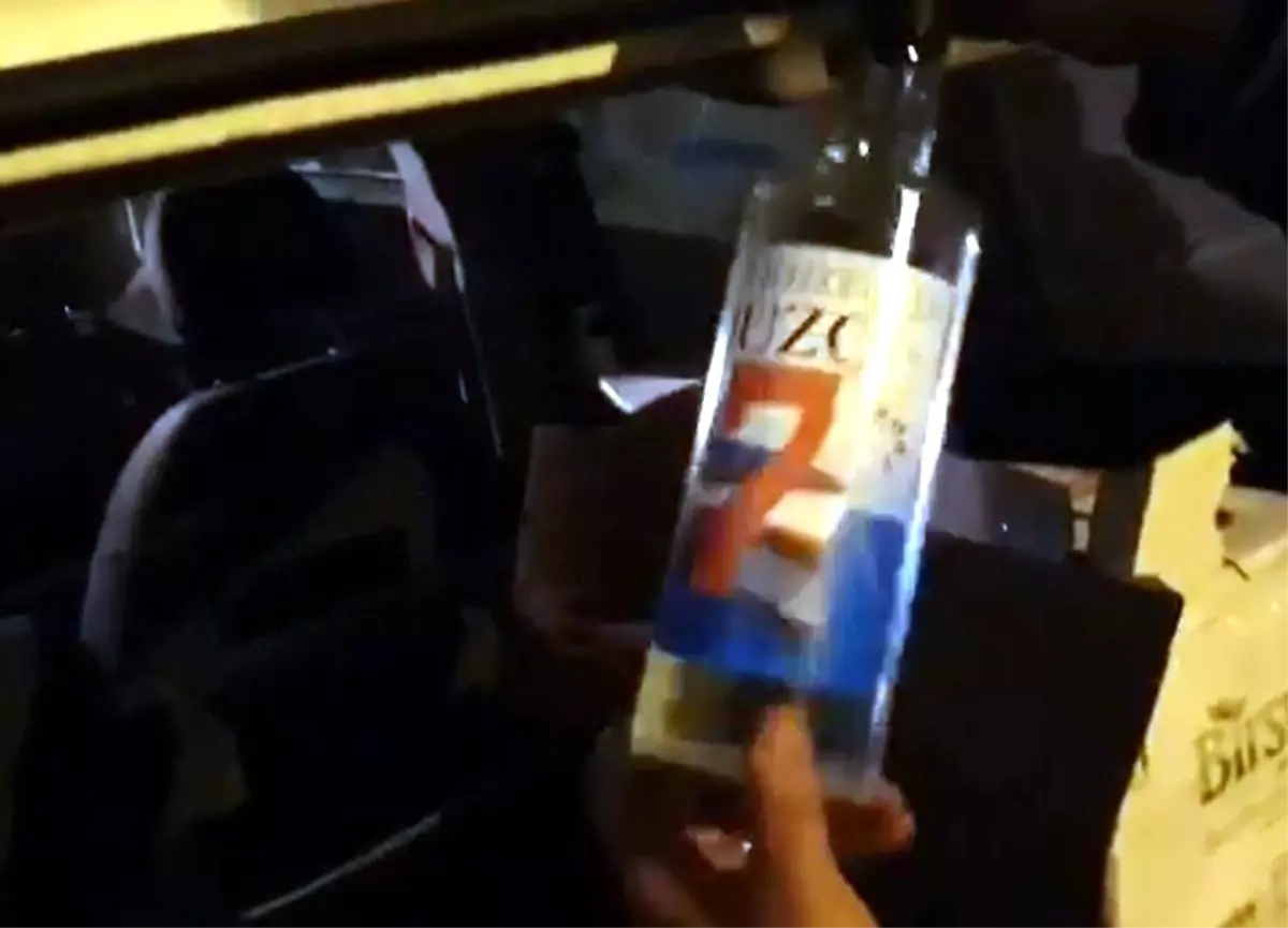 Gaziantep'te 112 şişe sahte alkol ele geçirildi
