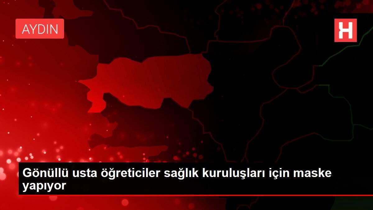 Gönüllü usta öğreticiler sağlık kuruluşları için maske yapıyor