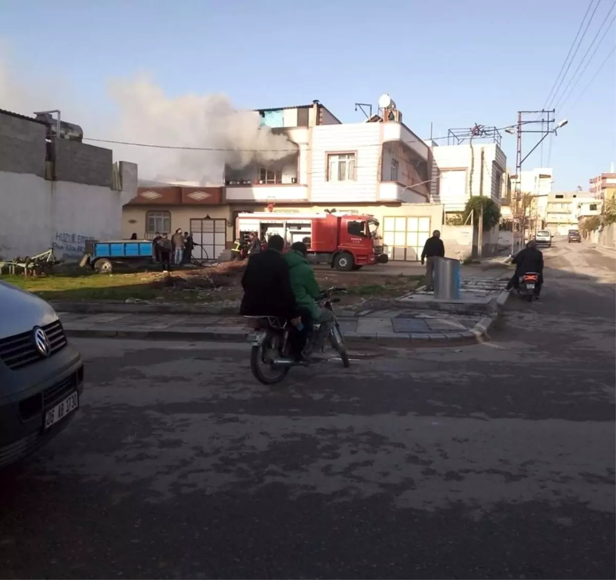 Kilis'te ikamet yangını