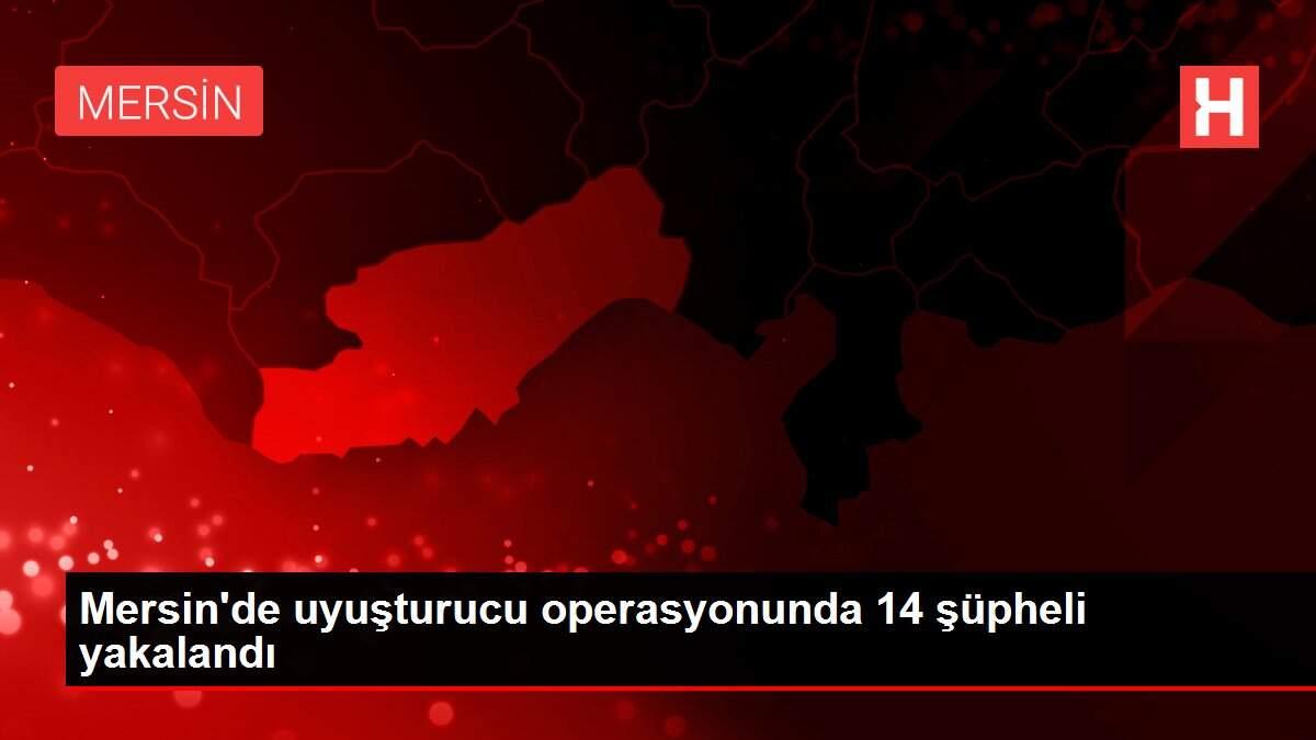 Mersin'de uyuşturucu operasyonunda 14 şüpheli yakalandı