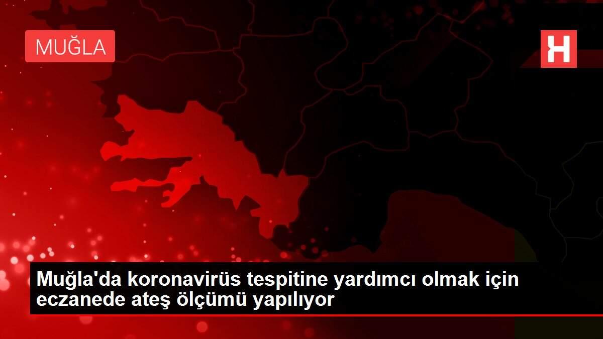 Muğla'da koronavirüs tespitine yardımcı olmak için eczanede ateş ölçümü yapılıyor