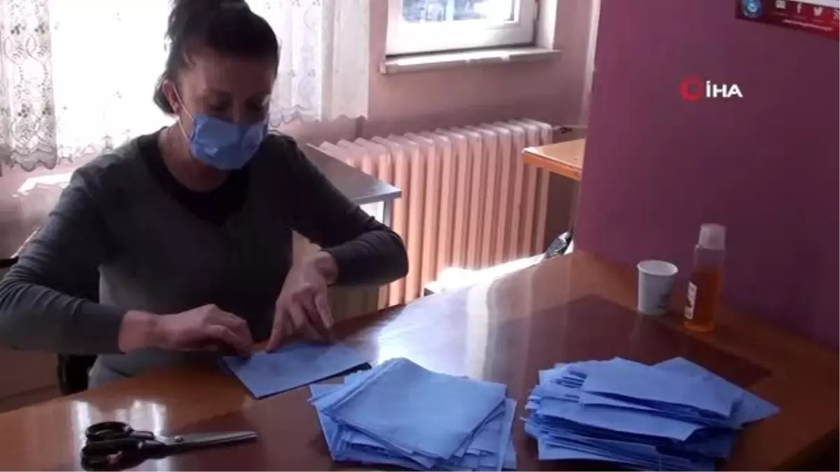 Nene Hatun’un torunları maske üretimi için seferber oldu