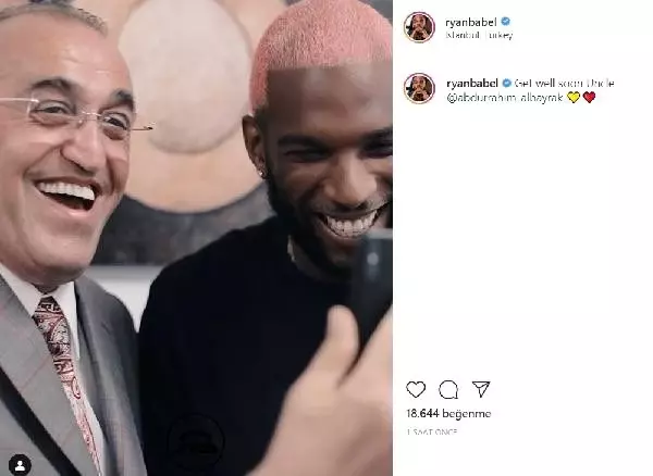 Ryan Babel'den Abdurrahim Albayrak paylaşımı Ryan Babel'den Abdurrahim Albayrak paylaşımı