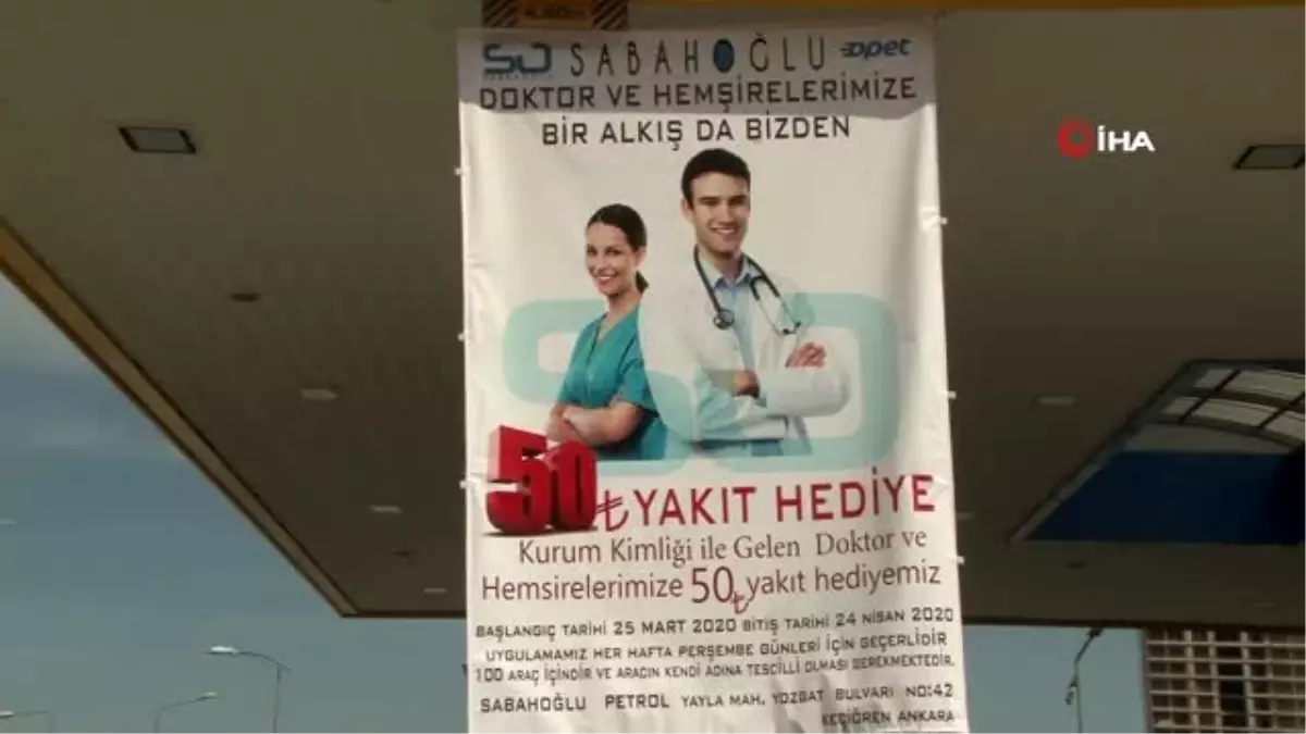 Sağlık çalışanlarına akaryakıt desteği