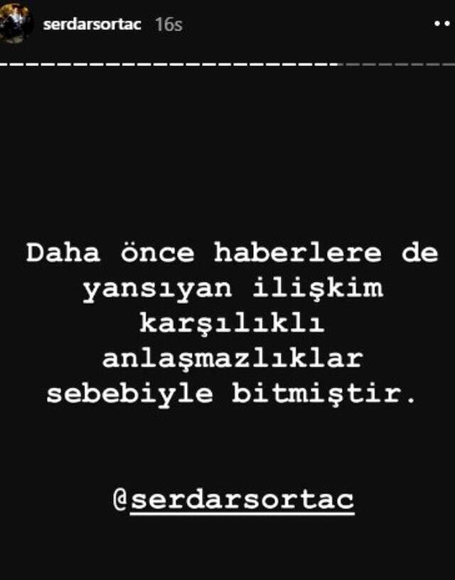 Serdar Ortaç ve Seçil Gür ayrıldı