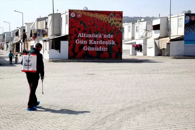 Sığınmacıların kaldığı geçici barınma merkezlerinde Kovid-19 tedbirleri Sığınmacıların kaldığı geçici barınma merkezlerinde Kovid-19 tedbirleri