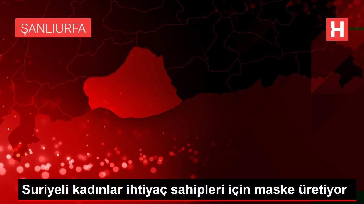 Suriyeli kadınlar ihtiyaç sahipleri için maske üretiyor