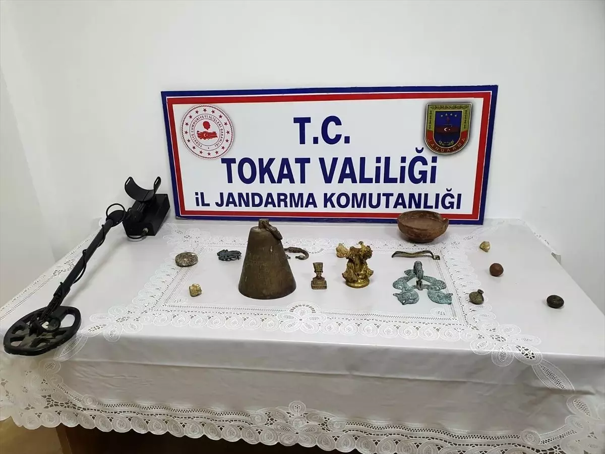 Tokat'ta tarihi eser operasyonunda bir şüpheli yakalandı