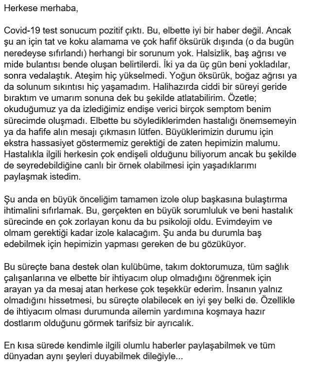 Fenerbahçe Beko Medya Sorumlusu, koronavirüse yakalandığını açıkladı