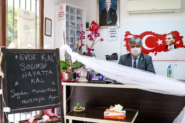 Muhtardan koronavirüs önlemleri