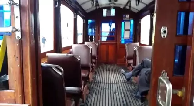 Nostaljik tramvay boş kaldı Nostaljik tramvay boş kaldı