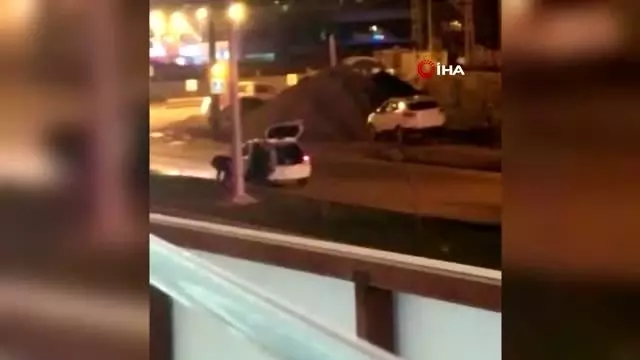 Önce darp edildi sonra kendi aracının bagajına konularak kaçırıldı... O anlar kamerada