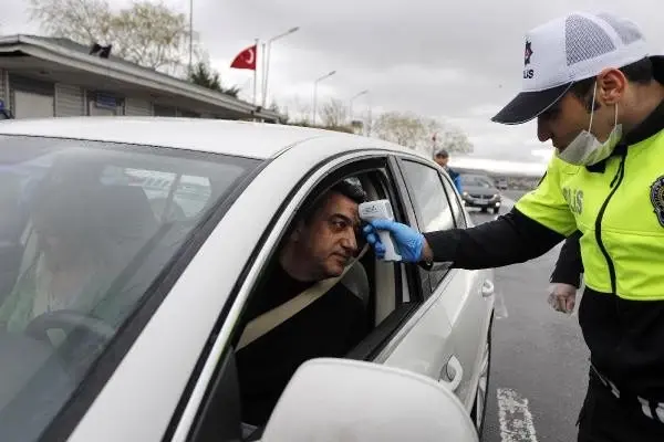 Ankara girişinde, ateş ölçerli 'koronavirüs' tedbiri