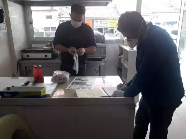Çal'da gıda işletmelerine yönelik korona virüs denetimi