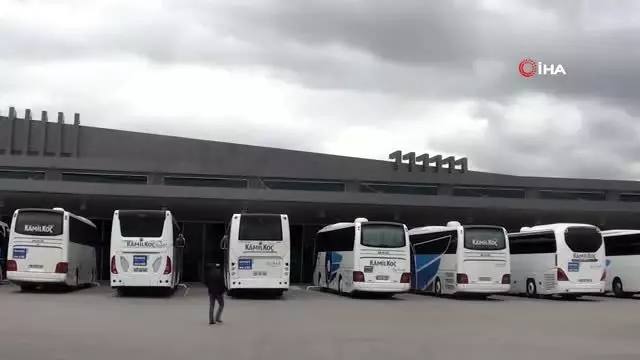 Çorum’da şehirlerarası terminal sessizliğe gömüldü