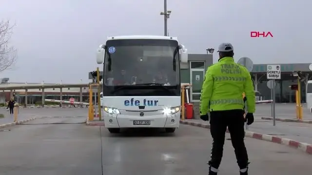 Manisa’da otobüslerde koronavirüs denetimi