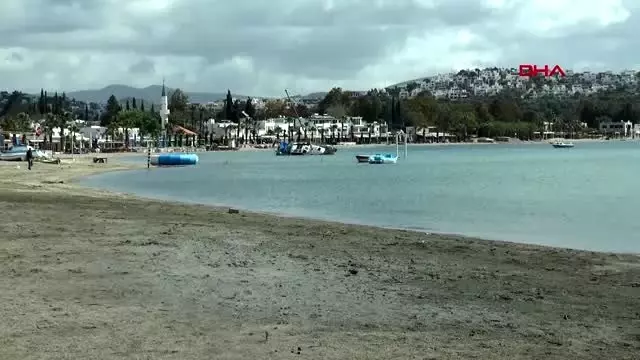 MUĞLA Bodrum’un Dünyaca ünlü sahilleri bomboş kaldı