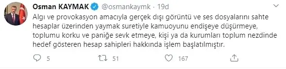 Samsun Valiliği'nden provokasyon ses kaydı uyarısı