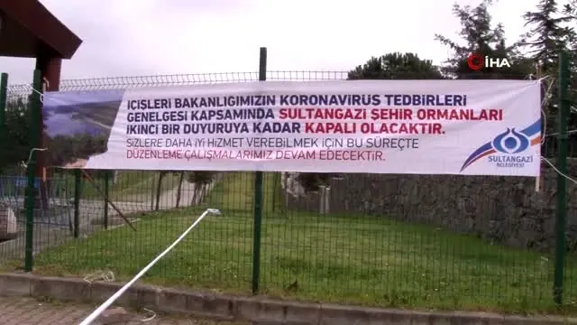 Sultangazi'de piknik alanları korona virüs nedeniyle kapatıldı Sultangazi'de piknik alanları korona virüs nedeniyle kapatıldı