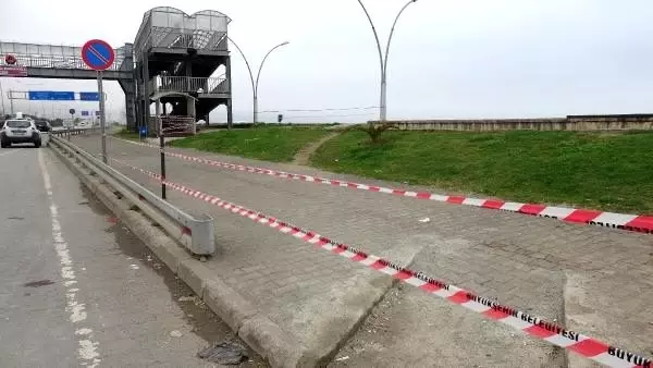 Trabzon'da sahile ulaşım sağlanan üst ve alt geçitler kapatıldı
