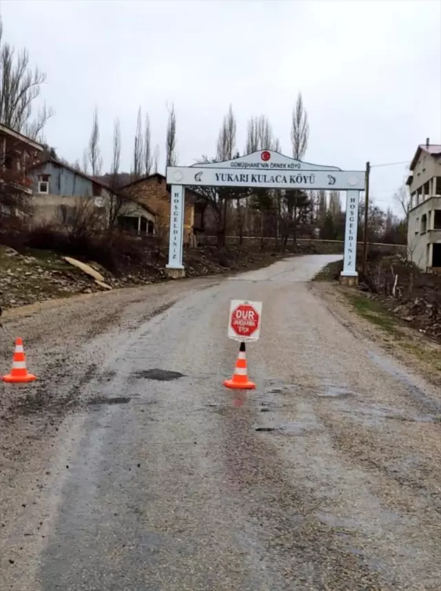 Gümüşhane'de Yukarı Kulaca köyü karantinaya alındı Gümüşhane'de Yukarı Kulaca köyü karantinaya alındı